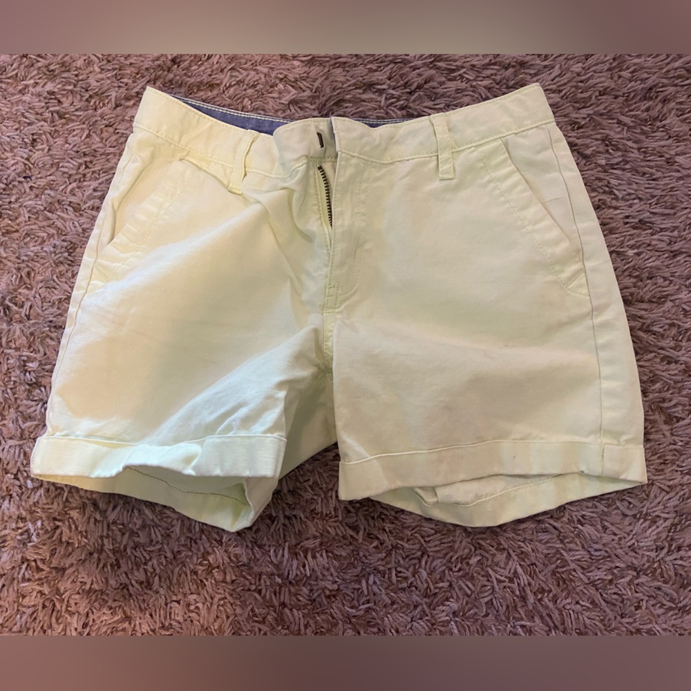 Neon green/yellow shorts Gapkids size 12, go to about mid thigh, lightly worn